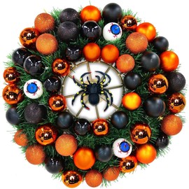 Emopeak 24Pcs Christmas Balls Ornaments for Xmas Christmas Tree - Shatterproof Christmas Tree Decorations Large Hanging Ball for Holiday Wedding Party Decoration (Orange, 1.57"-4CM)