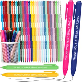 Maitys 120 Pcs Employee Appreciation Gifts Thank You Ballpoint Pens Bulk Thank You for Being Amazing Cna Inspirational First Day of Year Back to School Teacher Gifts for Nurse Assistant Office Worker