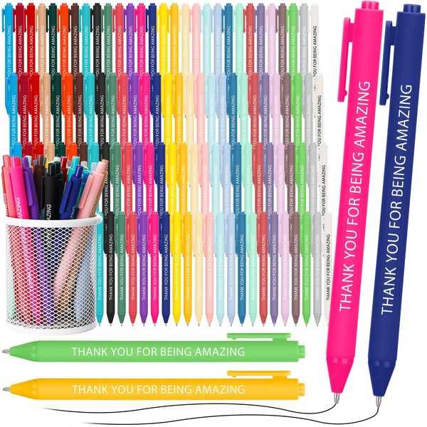 Maitys 120 Pcs Employee Appreciation Gifts Thank You Ballpoint Pens