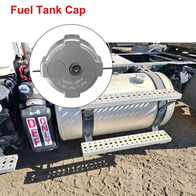 03-37017-002 Truck Fue/l Tank Locking Gas Cap, 1996-2022 Freightliner 108SD