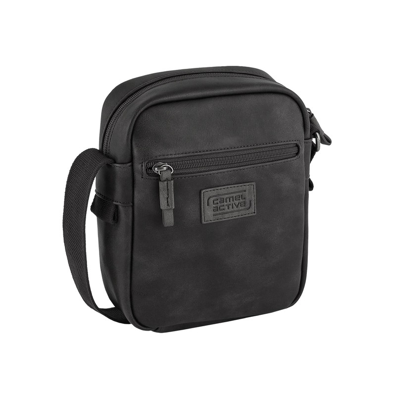 camel active Laos Herren Umhängetasche Crossbody Bag Klein Schwarz