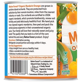 Native Forest Organic Mandarin Oranges, 10.7 Ounce Cans (Pack of 6)