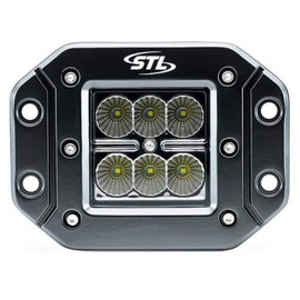 SpeedTech Lights Cube Carbine Flush Mount Square Off-Road LED Work Light for Off Road Truck Car ATV UTV SUV Motorcycle Boat Waterproof (Floodlight)