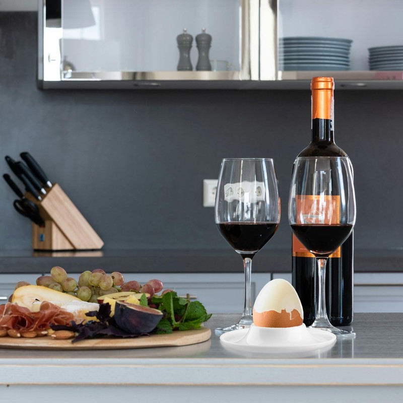 Tabanzhe 6PCS Egg Cups Egg Holder Set Boiled Eggs Cup