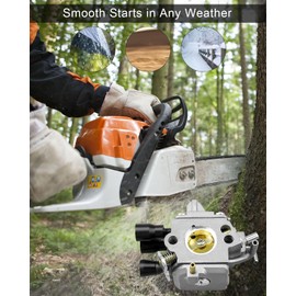 1137-120-0621 Carburetor Fit for Stihl MS194 MS194T MS194TC MS194TCE Chainsaw, Engine Carb Tune Up Kit with Air Filter Spark Plug