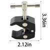TAODAN Black Super Clamp with 1/4 and 3/8 Threads Photographic