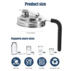 2 Pcs Wide Mouth Mason Jar Stainless Steel Pour Spout