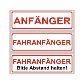 Magnetic Sign for Beginners | Removable | 20 x 6 cm | Scratch and Smudge-proof | UV-Resistant