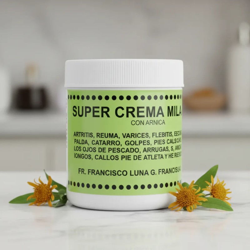Pomada Crema Milagro Con Árnica Varices Artritis 120 Grs