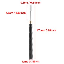 Hilitand Leather Edge Dye Pen Sandalwood Handle Stainless Steel Top Edge Dye Roller Oil Pen DIY Leather Top Edge Paint Roller Craft Oil Pen Applicator Leather Craft Tool