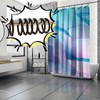Qulable Shower Curtain Rings-12 Pack- Plastic Shower Curtain Hooks O-Shaped