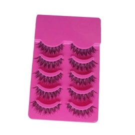 NOLITOY Long Natural Look Fake Eyelashes 5 Packs Easy Apply for Glamorous Look