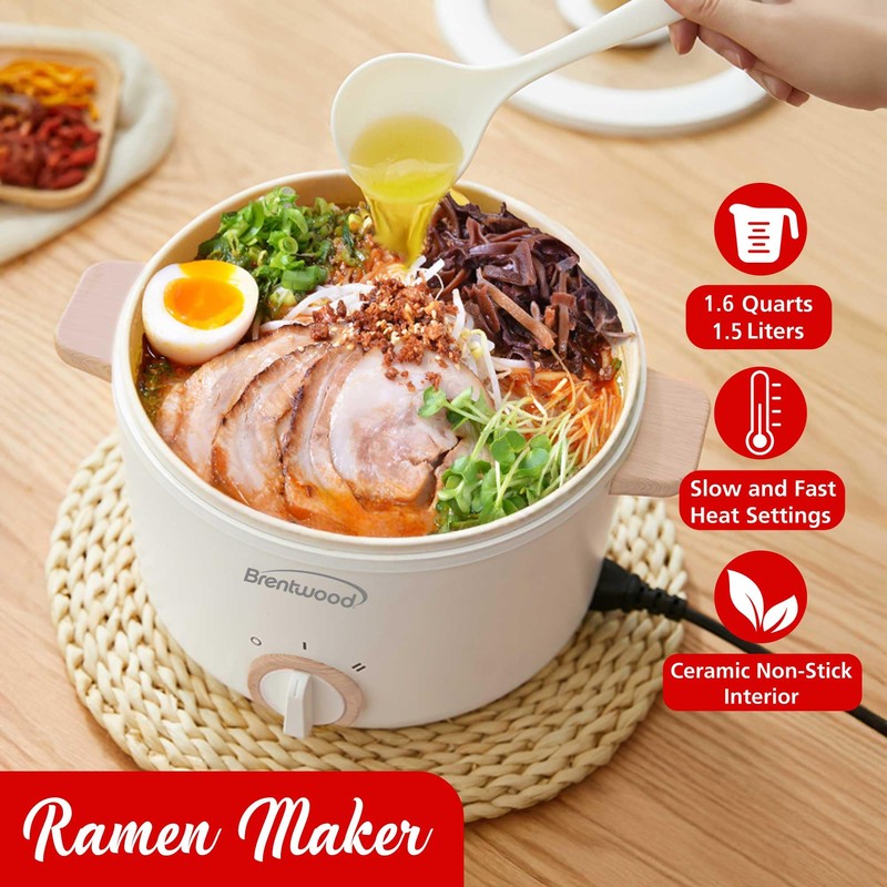 Brentwood Multi-Function Electric Hot Pot Cooker and Food Steamer with
