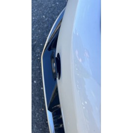 Front Bumper Tow Hook License Plate Mount Bracket for Kia Soul 2020-2024, Plate Holder Set w Unique Screw Bolts & Black Screw Caps, Quality Plate Holders, Premium Car & Truck Accessories