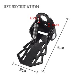 doepeBAE 1 Pair Folding Bike Rear Pedal, Bicycle Folding Pedals, Bicycle Metal Pedal, Steel Bicycle Pedal, Cycling Metal Footrest for Children, Bicycle Back Seat Accessories (Foot Pedal)
