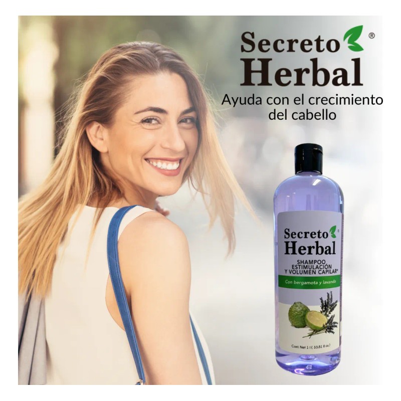 Caja 6pz Surtida Shampoo Secreto Herbal Romero Chile Bergamota