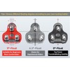 NAACOO KEO Cleats Compatible Bicycle Cleats, red
