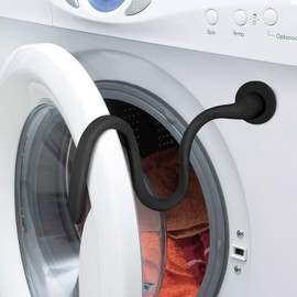 Washer Door Prop Stop, Dryer Door Prop, Magnetic Washer Door Stopper for Front Load Dryer, Washing Machine, Keep Washer Door Open to Prevent Odors (Black)