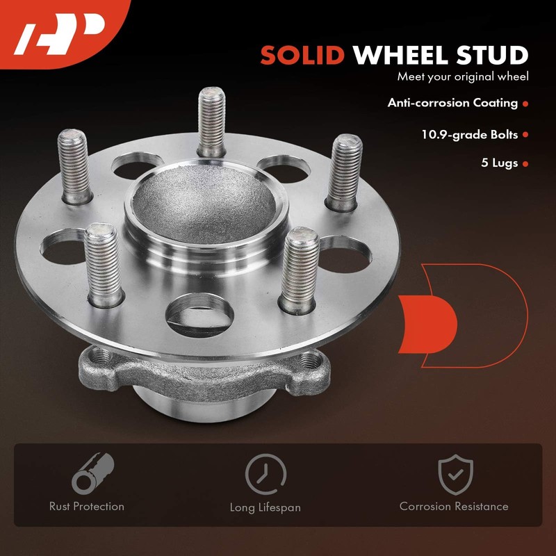 A-Premium 2 x Rear Wheel Bearing and Hub Assembly with