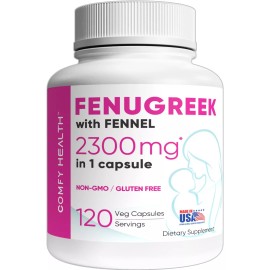 Comfy Health Increase Milk Supply Breastfeeding Support Lactation Pills Nursing Moms Help - 120 Capsules