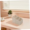 VILLFUL Stackable Storage Box Rattan Basket Lids Desktop Storage Organizer