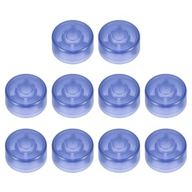 QUARKZMAN Pack of 10 Guitar Foot Switch Covers 10 mm ID 25 mm OD Plastic Effect Pedal for Electric Guitar Foot Switch Cap Buttons Luminous Dark Blue