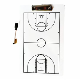 yuhqc Basketball Coaching Board, Coaches Marker Whiteboard, with Pen Erase, Portable Teaching Assistant Equipment, Double Sided Basketball Clipboard