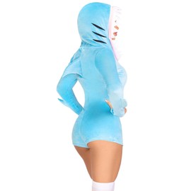 Leg Avenue 87184 03803 Suit Set, Women, Blue, Silver, L