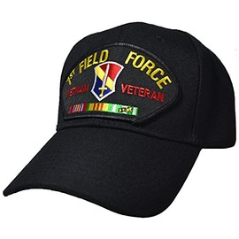 Military Productions 1st Field Force Vietnam Veteran Cap Black