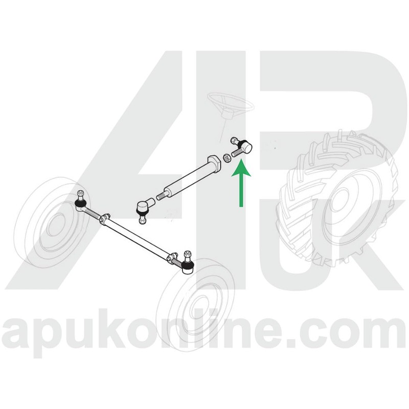 APUK Power Steering Ram Track Rod End Replacement for Case