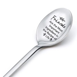Birthday Gifts for Women Friendship Spoon Gifts for Men Bff Gifts for Best Friends Gifts for Teen Girls Boy Friends Are the Most Important Ingredient Recipe of Life Engraved Tea Coffee Spoon