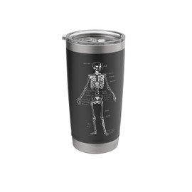 Skeleton Skeletal System Anatomy Names of Bones Stainless Steel Insulated Tumbler