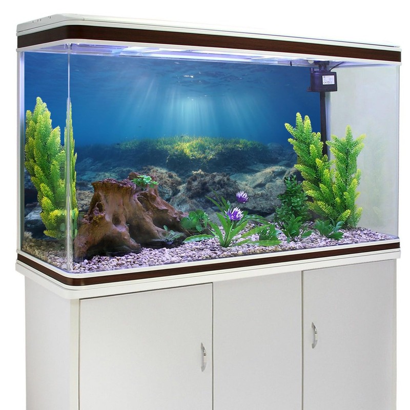 AWERT Ocean Floor Fish Tank Background Underwater Stone Aquarium Background
