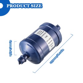 BOJACK Refrigerant Filter Drier Bi-Flow Liquid Line SFK-083S 3/8" Sweat Filter Dryer for Refrigeration for CFC HCFC HFC Heat Pump or Straight Cool Air Conditioners Systems from 1 to 5 Tons