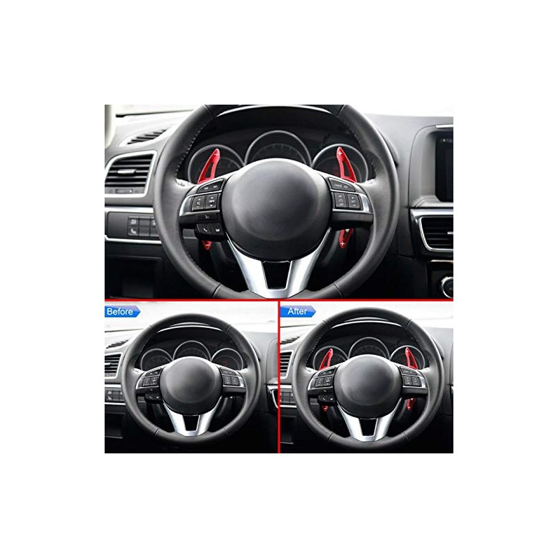 Mazda Paddle Shift Aluminum Black CX-3 CX-5 CX-8 Roadster Steering
