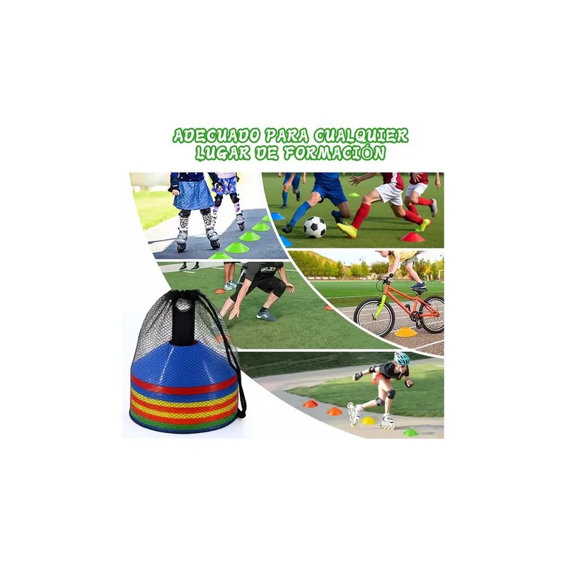 Kit 50 Platos De Entrenamiento Deportivo 1 Porta Platos