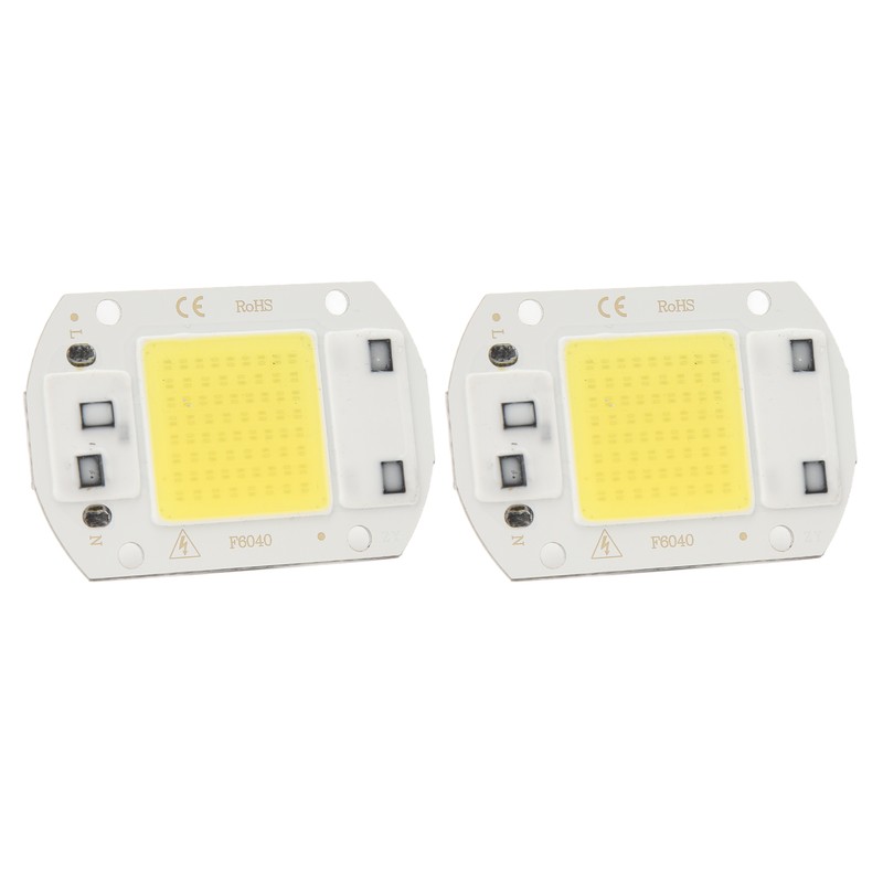 2 Pcs LED COB Chip High Power Driverless Integrated SMD