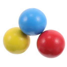 Abaodam 3 Pcs Wooden Croquet Balls Durable Lawn Game Accessories for Enhancing Hand Eye Coordination Family Fun Outdoors for Backyard Games