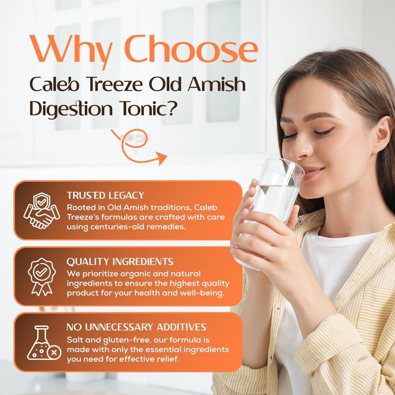 Caleb Treeze Digestion Tonic (Formerly: Stops Acid Reflux) 8 oz