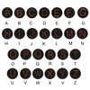 PATIKIL Letter Stamps Self Inking, 2 Pack Character M Alphabet