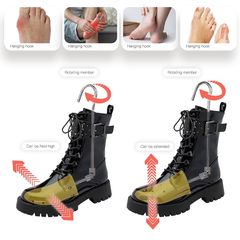 JJDPARTS Boot Stretchers for Cowboy Boots, Adjustable Boot Stretcher Women