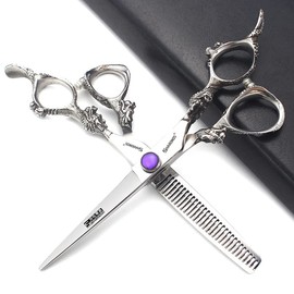 sharonds 6 Inch Professional Hairdressing Scissors Set Salon Hair Cutting Thinning Scissors Cutter Scissors Stainless Steel