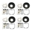 4 Sets Carburetor Gaskets Rebuild Kit & Float Fit for