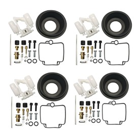 4 Sets Carburetor Gaskets Rebuild Kit & Float Fit for Suzuki Gsx600f Gsx600 Katana 1990-1996
