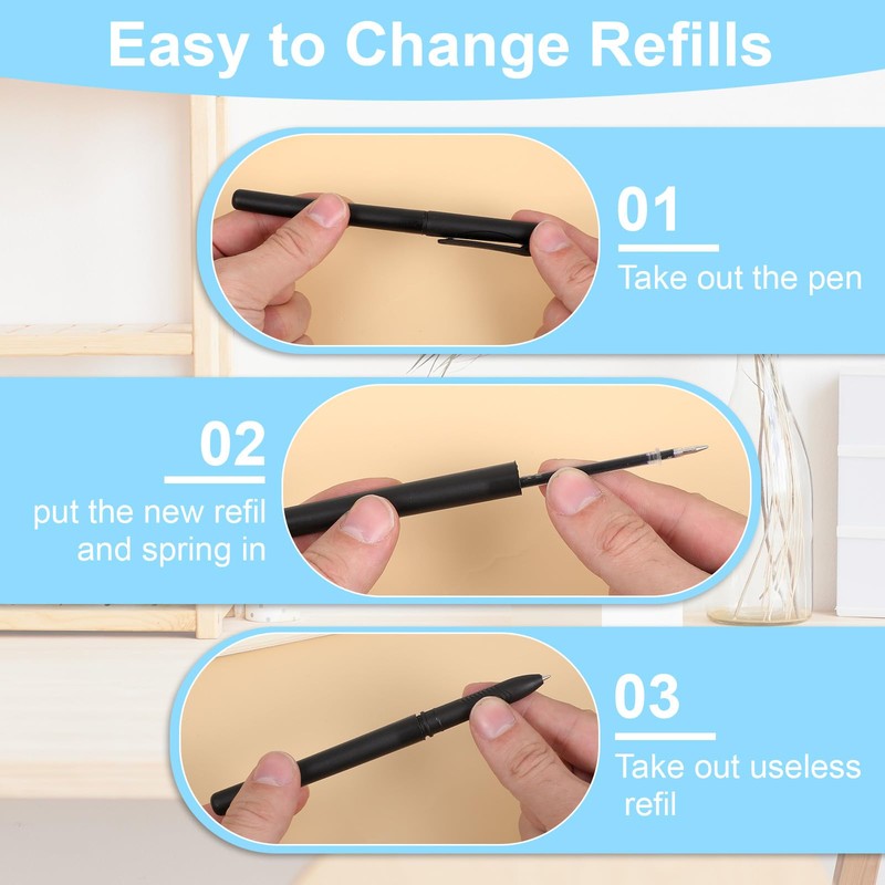 XLIUAX Magic Pens & Refills for Grooved Handwriting Workbooks, Disappearing