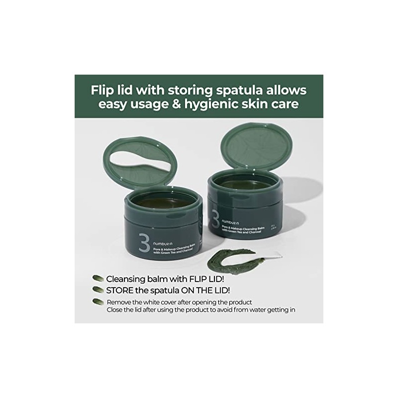 numbuzin No.3 Pore & Makeup Cleansing Balm with Green Tea