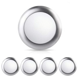 ECOELER 4Pack 6” Dimmable LED Disk Light Flush Mount Ceiling Fixture for Home Improved, Surface Mount or Recessed Light, Brushed Nickel Finish, 15W 4000K Cool White, Energy Star & UL-Listed Approved