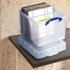 Really Useful Box 35 Liters Transparent Storage Container with Snap