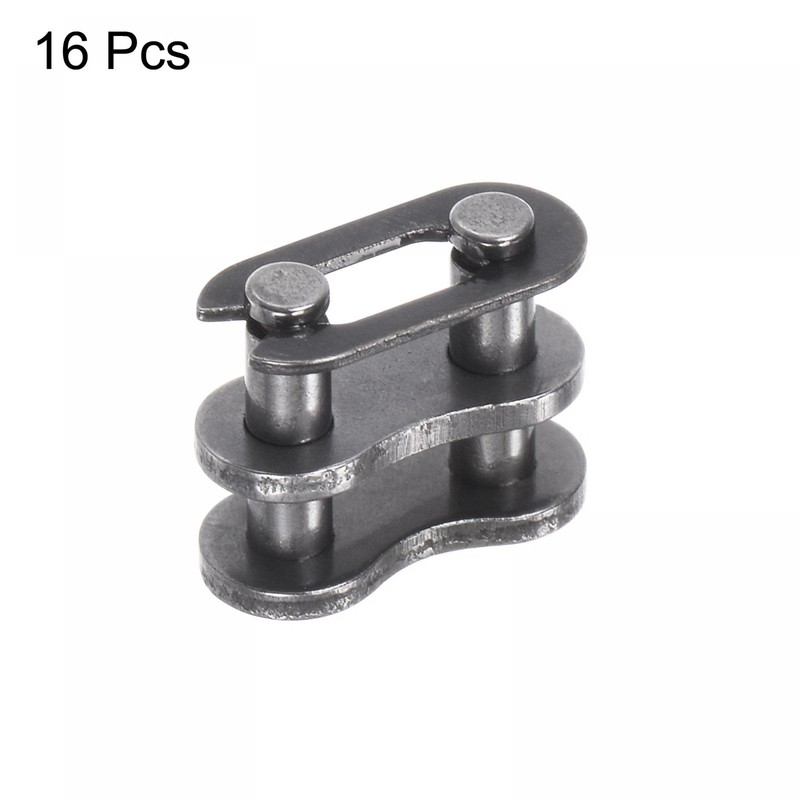uxcell 16Pcs #25 Chain Master Connector Link Roller, 1/4" Pitch
