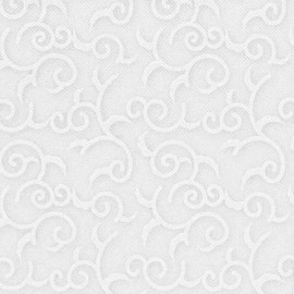 50 Napkins "Royal Collection" 1/4 Fold 40 cm x 40 cm White "Casali" 84876 PAPSTAR Premium Fabric-Like High Quality Stable Good Foldable Decorative Napkins